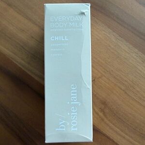 By Rosie Jane Everyday Body Milk in ‘Chill’ scent. New in box & sealed.